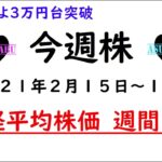 【今週株】今週の日経平均株価予想　2020年2月15～19日　日経平均3万円突破は確実か！？　(/・ω・)/　波に乗るしかない！