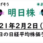 【明日株】明日の日経平均株価予想　2020年2月2日(火)　緊急事態宣言延長で明日は下げると予想！　でもちょっとやばいかも( ﾟДﾟ)