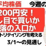 【日経平均株価チャート分析と予想：3/1】1200円安！押し目で買いか？下落の入り口か？ファーストリテイリングのチャートや業績も見ながら、今週の戦略を考えてみました。