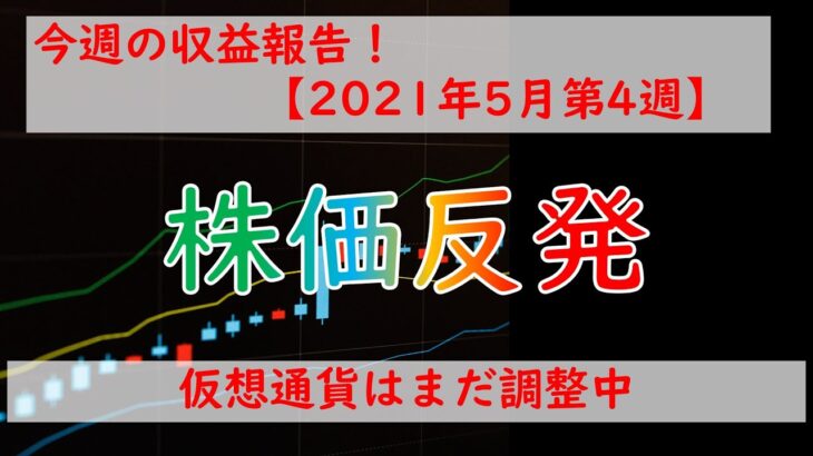 【投資】今週の運用報告！日本株も反発！調整終わった？－株、FX、仮想通貨ー【2021年5月第4週】