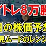 【明日の株価予想】決算様子見のレンジ相場か。金曜はデイトレ+8万コツコツ稼ぐ。