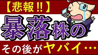 【悲報】暴落した株の現在がヤバい……株価半減の理由とは？