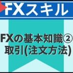 【初心者必見】FXスキル！ 一般知識 取引・注文編　#テクニック　米国株 S&P500　投資信託もいいけどFXもお勧めです