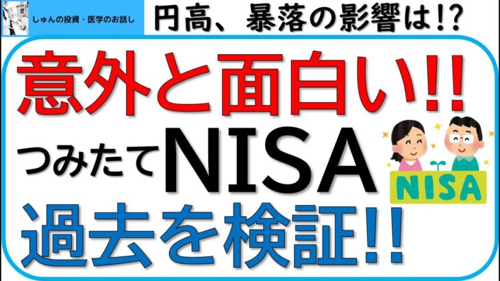 意外と面白い!!つみたてNISAの過去を大検証!!円高や暴落の影響はどうだった?過去のつみにーBOXはどうだった?