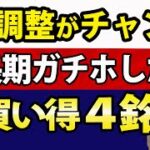 日本株まだまだチャンスあり！調整局面が買い時かもしれない４銘柄