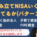 【積み立てNISA】いくら積み立てるか　パターン別で解説