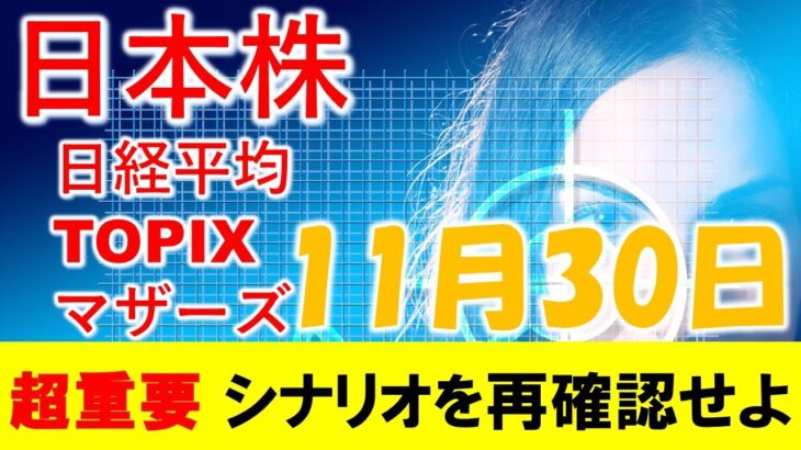 日本株 シナリオを再確認する！日経平均の買いタイミング/売りタイミング。マザーズも！