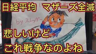 日経平均株価 マザーズ 全滅！悲しいけどこれ 戦争なのよね・・by  スレッガー