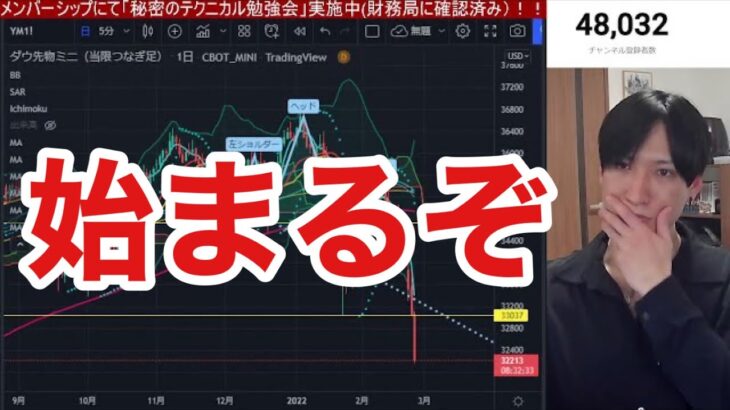 【2/27.緊急事態】欧米がロシアをSWIFT排除。米国株、日本株下落始まるのか？