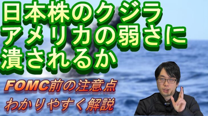 日本株のクジラ観測も外部要因に潰される……FOMCに向け来週の相場注意点を解説！