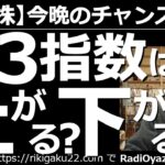 【米国株－今晩のチャンス銘柄】米３指数は上がる？下がる？　休み明けの米市場は序盤強かったが、すぐに失速し軟調な動きになっている。５月５日のFOMCで0.5％の利上げが確実視されている。株は下げやすい？