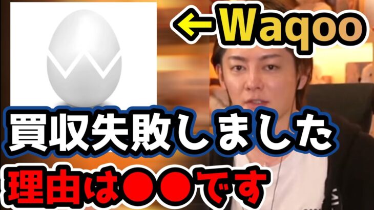 【Waqoo 株式】Waqoo 買収 に失敗！Waqoo 株 のストップ高が止まらなかった。。。【青汁王子 切り抜き】