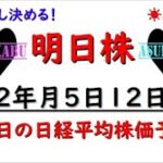 【明日株】明日の日経平均株価予想　2022年5月12日　明日が勝負だ明日株！