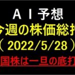 『AI予想』今週の株価総括　2022/5/28