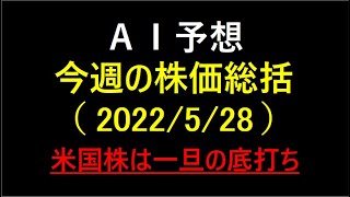 『AI予想』今週の株価総括　2022/5/28