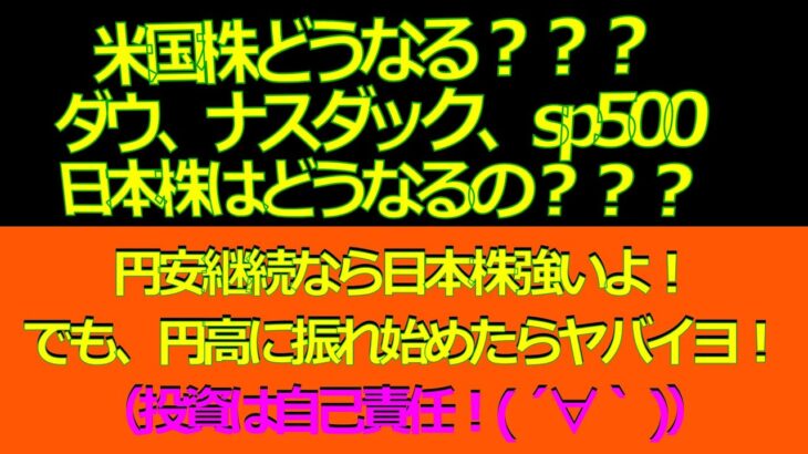 米国株どうなるの？？？日本株はどう動くの？？？2022年6月11日現在（日本株解説：毎日配信）