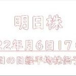 【明日株】明日の日経平均株価予想　2022年6月17日　どうあがいてもダメ。運命が決まっていた明日株氏