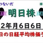 【明日株】明日の日経平均株価予想　2022年6月6日　明日株の本気（マジ）みせてやる！の巻