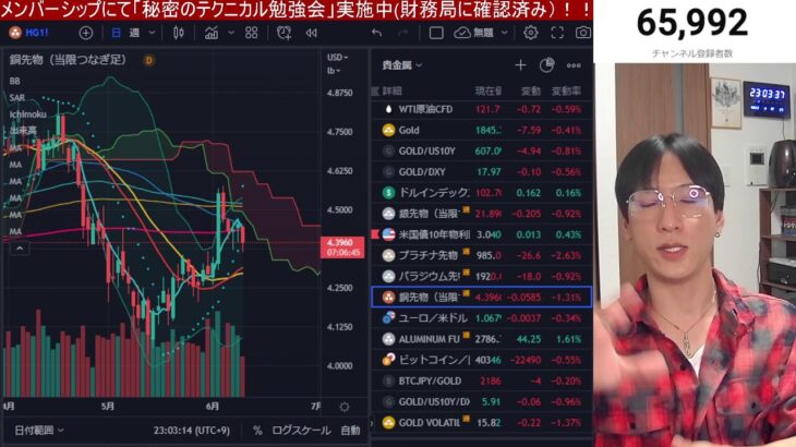 【6/9】海運株が大暴落。日本株利益確定売り。米国株嵐の前の静けさ。金利上昇でナスダック崩壊か？