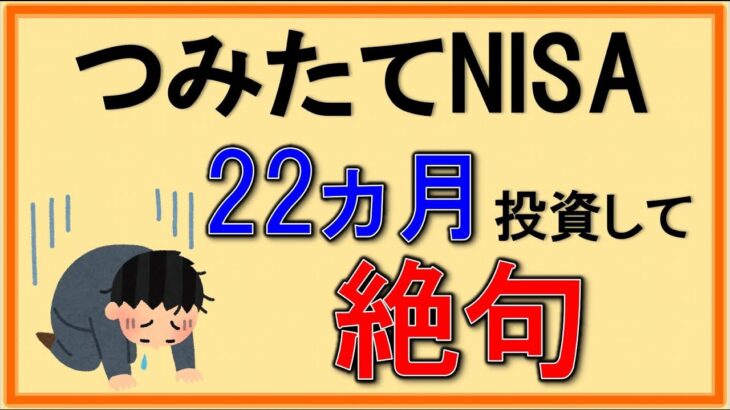 【積み立てNISA】減りすぎてさすがに絶句した・・・2022年7月運用実績公開