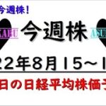 【今週株】今週の日経平均株価予想　2022年8月15～19日　黙って予想！