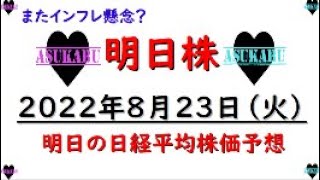 【明日株】明日の日経平均株価予想　2022年8月23日　レバに決めた！