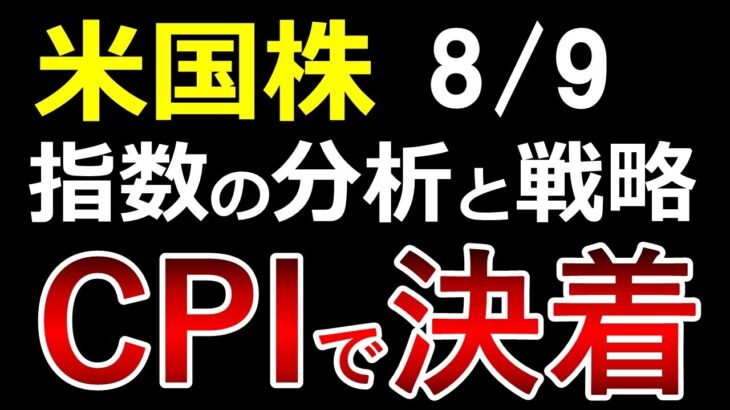 米国株/抵抗強し/CPIで決着か/金利低下　S&P500/NYダウ/ナスダック/VIX/10年債利回り #米国株 #テクニカル分析