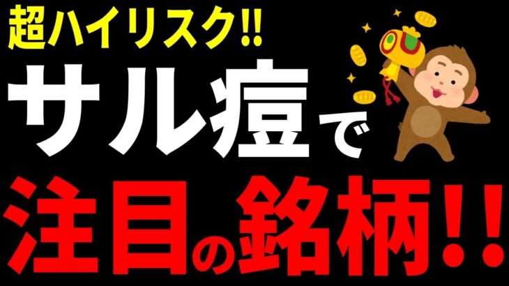 【緊急配信】サル痘で上昇が期待される銘柄をお伝えします。【米国株 日本株】