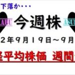 【今週株】今週の日経平均株価予想　2022年9月19日～23日