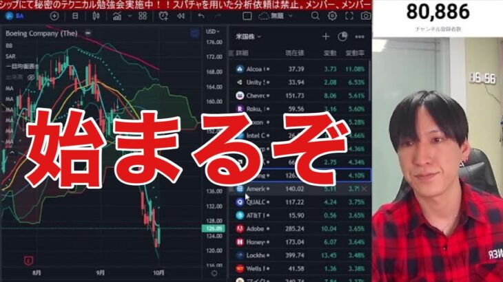 【10/4】日本株、米国株が急上昇。稼ぎ時やで！！英大幅減税撤回で米金利急落。ナスダック、半導体株が大幅高。円安加速止まらないのか？ビットコインも上昇中。