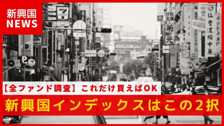 【全ファンド調査】新興国株インデックスはこの2択しかない！積立NISAもOK！