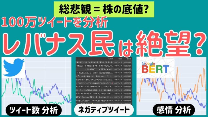 【レバナス】総悲観＝株の底値？ツイートの悲観度から、今後を予想【S&P500】