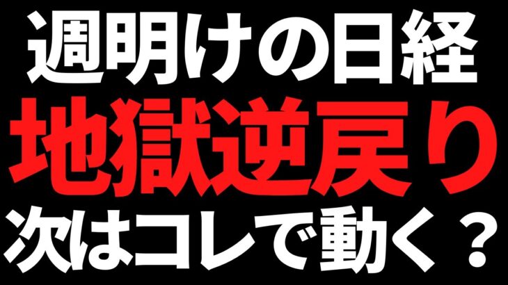 週明けの日本株はソッコー反動安w次に株価を動かすのはコレかな？