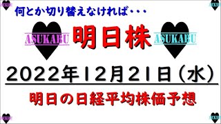 【明日株】明日の日経平均株価予想　2022年12月21日