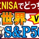 【積立NISA・新NISA】S&P500と全世界株式、どっちがおすすめ？