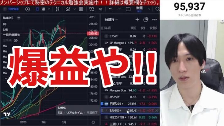 【3/3、日本株ショートカバー炸裂】日経平均428円急騰でお祭り騒ぎ！！金利急騰なのに米国株、ナスダック上昇には違和感。円安加速でドル円上昇。仮想通貨ビットコインは急落！！