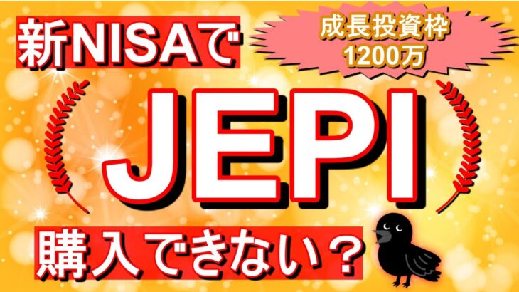 【JEPI】2024年新NISAでJEPIを購入できない？（米国ETF）
