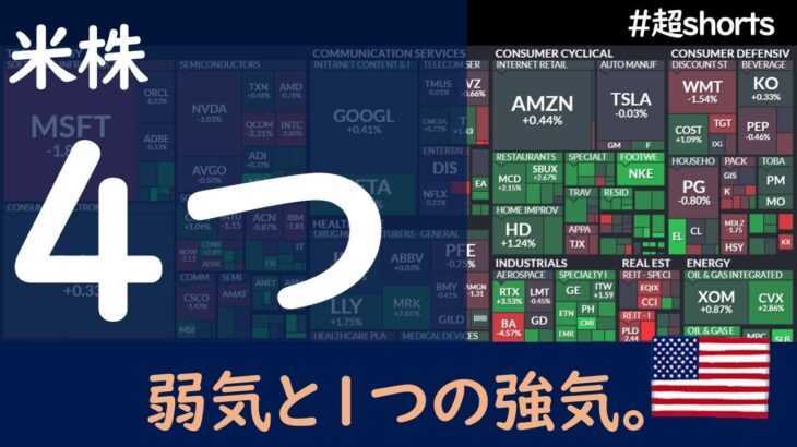 【米国株】4つの弱気と1つの強気。