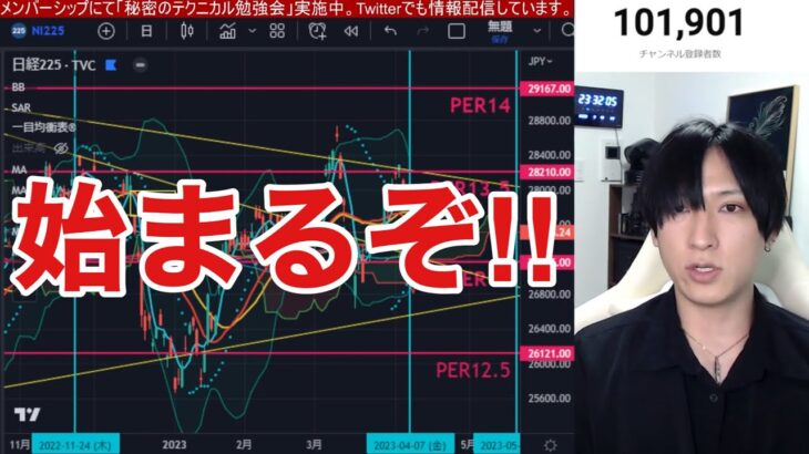 【4/10、日本株急落まだ続く⁉】半導体株が弱すぎるぞ！！CPI前に円安ドル高、日経平均上昇。植田日銀総裁が金融緩和維持発言でドル円上昇。米国株、ナスダックどうなる？