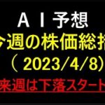 『AI予想』今週の株価総括 (2023/4/8)