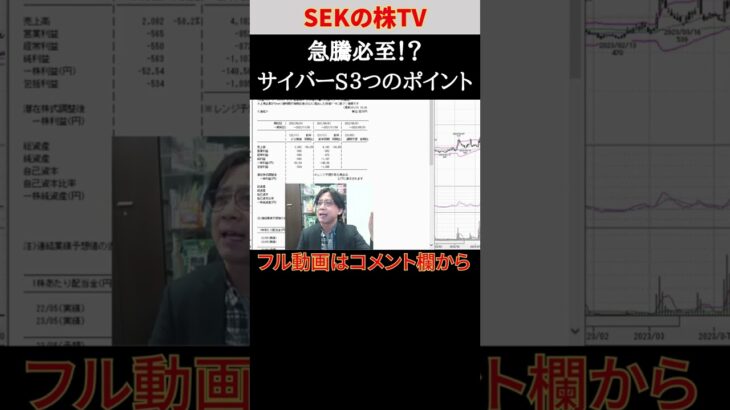 【急騰必至！？】サイバーステップが今熱い？！SEKの株式投資テクニック