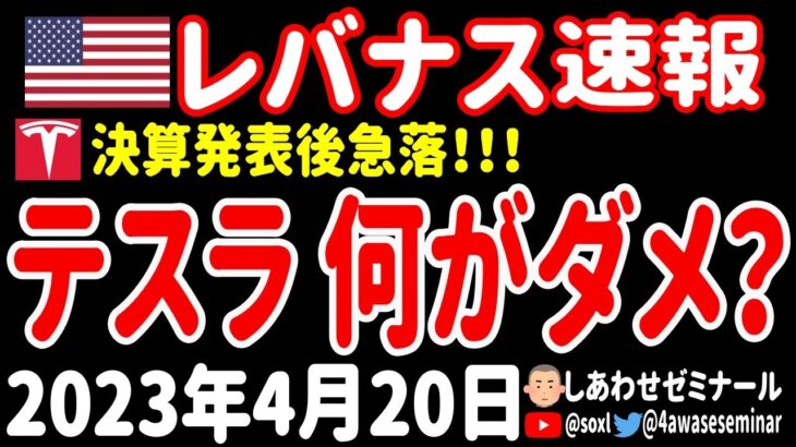 【失敗】テスラ株が決算後、急落した理由をお話します。