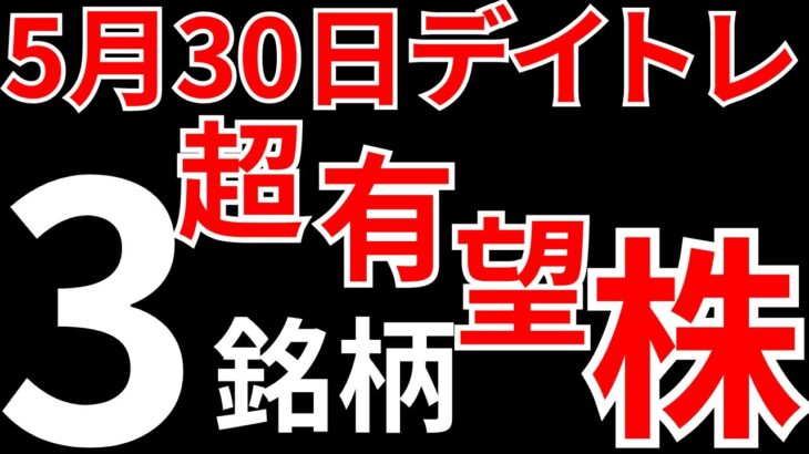 【見逃し厳禁・ストップ高】5月30日の超有望株はコレ！！SEKのデイトレ テクニック