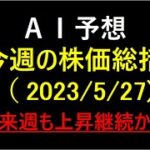 『AI予想』今週の株価総括（2023/5/27）