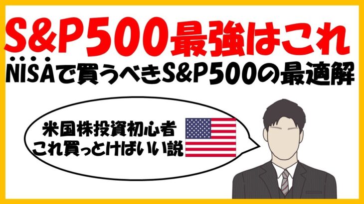 【NISAで買いたいS&P500銘柄はこれ！！】米国株式投資の最適解