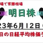 【明日株】明日の日経平均株価予想　2023年6月12日 上昇相場は常勝相場の巻( *´艸｀)