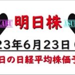 【明日株】明日の日経平均株価予想　2023年6月23日　天井。