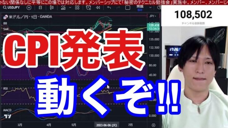 【6/13、CPI発表。日本株動くぞ！！】日経平均33,000円越えで爆買い相場継続か⁉円安、ドル円上昇でバブル加速？米国株、ナスダックも上昇継続か？仮想通貨、ビットコインは弱い。