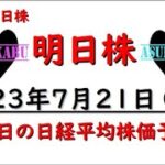 【明日株】明日の日経平均株価予想　2023年7月21日　逆神明日株再誕生の巻( ﾟДﾟ)