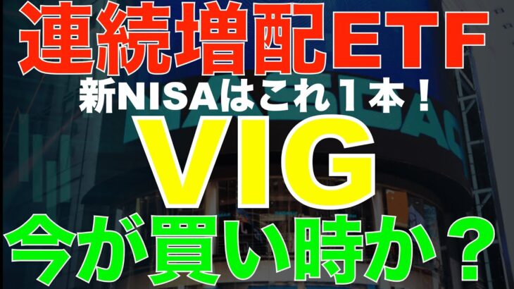 新NISAにはVIGがS＆P500より良いかも。６月から投資信託でも購入できるようになりました。